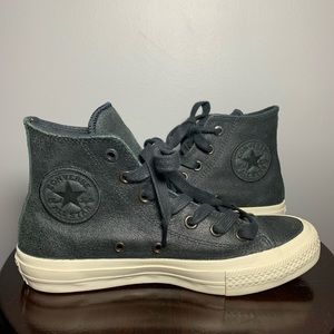 Converse x John Varvatos black leather high tops